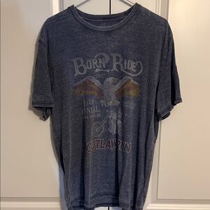 Lucky Brand Born Ride Graphic Tee - Charcoal